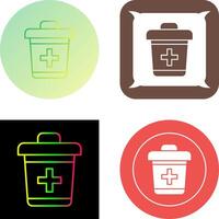 Dustbin Icon Design vector