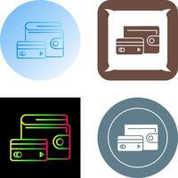 Wallet Icon Design vector