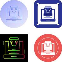 Online Shopping Icon Design vector