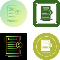 Your Bill Icon Design vector
