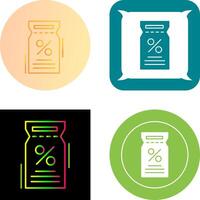 Discount Voucher Icon Design vector