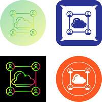 Network Icon Design vector