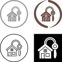 House Key Icon Design vector