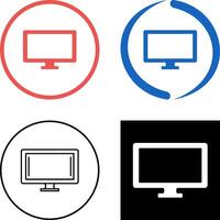 Monitor Icon Design vector
