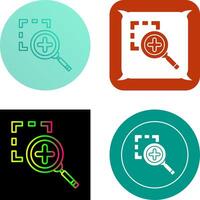 Zoom In Icon Design vector