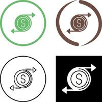 Money Flow Icon Design vector