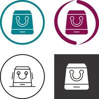 Shopping Bag Icon Design vector