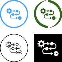 Process Icon Design vector