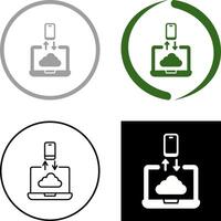 Data Transfer Icon Design vector