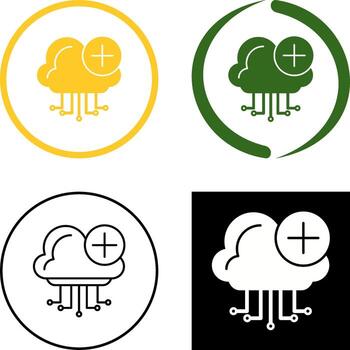 Cloud Computing Icon Design vector