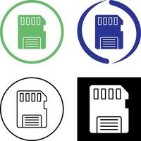 Memory Card Icon Design vector