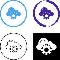 Cloud Computing Icon Design vector