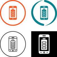 Mobile Battery Icon Design vector