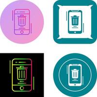 Delete Icon Design vector