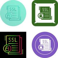 SSL Icon Design vector