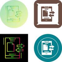 Data Transfer Icon Design vector