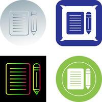 Note Icon Design vector