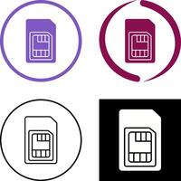 Sim Card Icon Design vector