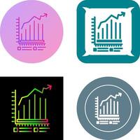 Bar Chart Icon Design vector