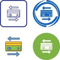 Transaction Icon Design vector