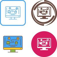 Tracking Icon Design vector