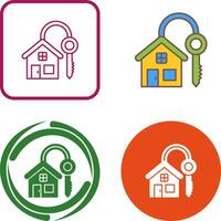 House Key Icon Design vector