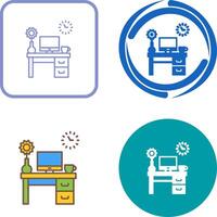 Work Table Icon Design vector