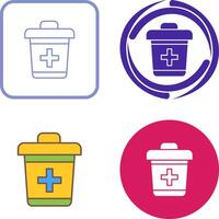 Dustbin Icon Design vector