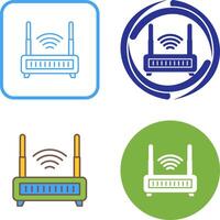 diseño de icono de enrutador wifi vector