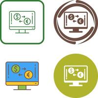 Currency Exchange Icon Design vector