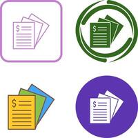 Invoice Icon Design vector