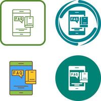 Faq Icon Design vector