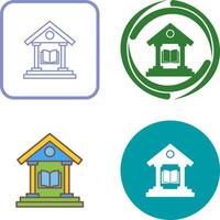 Library Icon Design vector