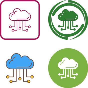 Cloud Computing Icon Design vector