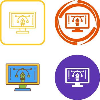 Elearning Icon Design vector