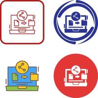 File Share Icon Design vector