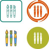 Brushes Icon Design vector