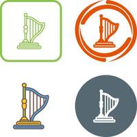 Harp Icon Design vector