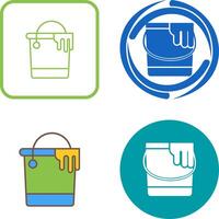 Paint Bucket Icon Design vector