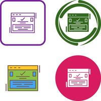 Complete Icon Design vector