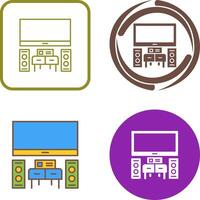 Home Theater Icon Design vector