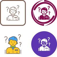 Confuse Icon Design vector