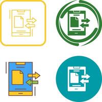 Data Transfer Icon Design vector