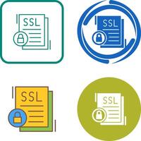 diseño de icono ssl vector