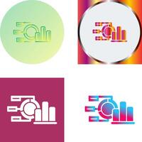 Pie Chart Icon Design vector