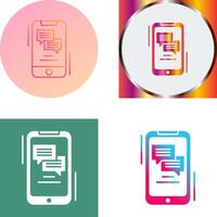 Text Icon Design vector