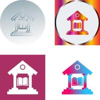 Library Icon Design vector