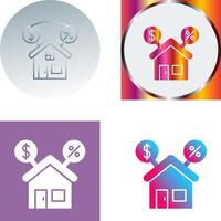 Mortgage Icon Design vector