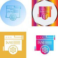 Web Development Icon Design vector