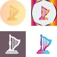 Harp Icon Design vector